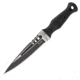 United Cutlery M48 Highland Sgian Fixed Blade Knife, 5.25in, Standard Edge, Black, TPR Handle UC3154
