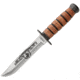 United Cutlery USMC Combat Knife, 3.75 stainless clip point blade, Stacked leather handle, UC3369
