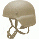 United Shield ACH Ballistic Helmet Level IIIA Military Style w/ 4pt Harness System, Tan, Medium ACH-MICH MIL-TN-MD