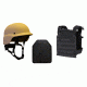 United Shield Active Shooter Level IV, PST 650 Helmet, 2 10inX12in Zeta6h Plates, Tan, Small ASLIV-S-T