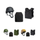 United Shield Active Shooter Level IV, PST 650 Helmet, Zeta6h Plates, Black, OD Green, Tan