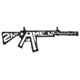 United States Tactical Sticker - 2nd Amendment, White on Black, BS-779