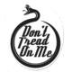 United States Tactical Sticker - Don't Tread on Me, Black, BS-785