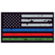 United States Tactical Sticker - USA Flag - RBG Line, BS-771