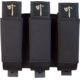 United States Tactical Rifle Mag Pouch, Triple, Black, UST-MOL02901