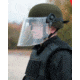 United Shield Command Ballistic Helmet Level IIIA w/ 4pt Harness System and Retrofit Face Shield, OD Green, Medium COMMANDO SC650-RFFS-OD-MD