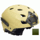 US Night Vision PT Helmet A-Bravo w/Side Rail, Velcro Attachment Points, Pre-Drilled For Night Vision Mount, Green Medium 001315-M