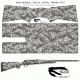 US Night Vision Tiger Stripe Camo Pre-Cut Universal Rifle Skin Vinyl Wrap, 20x30in, Deep Woods Snow 056632
