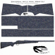 US Night Vision Tiger Stripe Camo Pre-Cut Universal Rifle Skin Vinyl Wrap, 20x30in, Digital Navy 056635