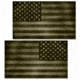 US Night Vision Vehicle Flag Wraps - US Flag OD Green - Set of Two - Stars Right and Stars Left 706108