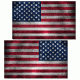 US Night Vision Vehicle Flag Wraps - US Flag Red,White,Blue - Set of Two - Stars Right and Stars Left 706105