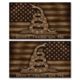 US Night Vision Vehicle Flag Wraps - US Flag Dont Tread on Me Flat Dark Earth - Set of Two - Stars Right and Stars Left 706117