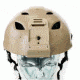 US Night Vision PT Helmet A-Bravo w/Side Rail, Velcro Attachment Points, Pre-Drilled For Night Vision Mount,Tan,2XL 1376