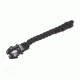 Cynology War Labs Hand Braided 1 Foot Leash with Kong Frog Connector, Black
