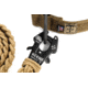 Cynology War Labs Hand Braided 1 Foot Leash with Kong Frog Connector, Coyote