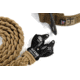 Cynology War Labs Hand Braided 1 Foot Leash with Kong Frog Connector, Coyote