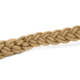 Cynology War Labs Hand Braided 1 Foot Leash with Kong Frog Connector, Coyote