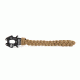Cynology War Labs Hand Braided 1 Foot Leash with Kong Frog Connector, Coyote