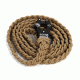 Cynology War Labs Hand Braided 4 Foot Leash with Kong Frog Connector, Coyote