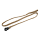 Cynology War Labs Hand Braided 6 Foot Leash w/Kong Frog Connector and Hand Loop, Coyote