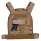 US Palm Handgun Defender Soft Armor Plate Carrier With Two Level IIIA Soft Armor Panels Large/Standard 10x12.5 Inch Panel Right Hand Coyote Tan