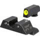 USED EDEMO Trijicon Glock HD Night Sight Set - Front Sight Yellow Outline / Green Tritium, Rear Sight Black Outline / Green Tritium, GL101Y, EDEMO2, EDEMO1, Condition Fair, Scratches