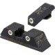 USED Trijicon Bright &amp; Tough 3 Dot Night Sight Set, Green Front, Orange Rear - For Glock 17/17L/19/22/23/24/26/27/33/34/35/38/39 - GL01O, EDEMO3, Condition Fair, Installed/Mounted