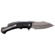 USMC Drop Point Spring Assisted Knife w/Pocket Clip, 3.5 in, 3Cr13 Stainless Steel Stainless Steel, Black, M-A1065BK