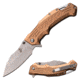 USMC Drop Point Spring Assisted Knife w/Pocket Clip, 3.5 in, 3Cr13 Stainless Steel Stainless Steel, Tan, M-A1065TN
