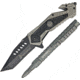 USMC Rescue Knife/Tactical Pen Folding Knife,3.25in,Tanto,Gray,Aluminum Handle USM4001GY