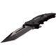 USMC Tanto Spring Assisted Knife w/Pocket Clip, 3.5 in, 3Cr13 Stainless Steel Stainless Steel, Black, M-A1058BK
