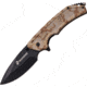 USMC The Specialist Linerlock A/O Folding Knife,3.75in,Stainless Steel,Digital Brown Camo,Aluminum Handle USMA1047DM