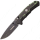 USMC USMC Rapid Lock Green Folding Knife, 3.75 black finish 3Cr13 stainless blade, Black and green textured aluminum handle, M-1064GN