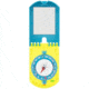 UST Hi Vis Folding Map Compass, Neon, 1156797