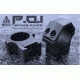 UTG PRO 30mm/2PCs High Profile P.O.I Picatinny Rings, Black, RWU013022