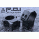 UTG PRO 34mm/2PCs Medium Profile P.O.I Picatinny Rings, Black, RWU013415