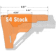 UTG Pro AR15 Ops Ready S4 Mil-spec Stock Only, FDE, RBUS4DMS