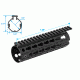 Leapers AR15 Super Slim Keymod Drop-in Carbine Length Rail, Black, MTU001SSK, EDEMO1
