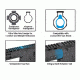 UTG Pro Keymod Compat. M and P10 15 in Super Slim Free Float Rail Handguard, Black MTU026SSKC