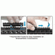 UTG Pro Keymod Compat. M and P10 15 in Super Slim Free Float Rail Handguard, Black MTU026SSKC