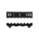 UTG Pro M-LOK 7-Slot Picatinny Rail Section, Black, MTURS10M