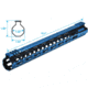 UTG Pro M-LOK AR15 15in Ultra Slim Rail, Black / Blue 2-Tone, MTU019SSM3B2