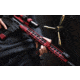 UTG Pro M-LOK AR15 15in Ultra Slim Rail, Black / Red 2-Tone, MTU019SSM3R2
