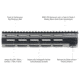 UTG Pro UTG Pro Super Slim SD M-LOK Free Float handguard, 10 in, Black, MTU045XLM