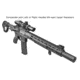 UTG Pro UTG Pro Super Slim SD M-LOK Free Float handguard, 16 in, Black, MTU047XLM