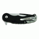 Utica Crush Series Ball Bearing Assisted Opening Folding Knife, Black/Gray, 91-LT903CP