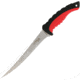 Utica Lake Slayer III Fillet Knife, 7.5 satin finish 440 stainless fillet blade, Black and red rubberized synthetic handle, 91-7072CP