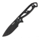 Utica Stealth II Neck Knife, 3 black oxide coated 1095HC steel blade, Black micarta handle, 11-UTKN2