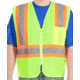 Utility ProWear High Visibility Mesh Vest with Stripes Class 2, Lime, LARGE UHV315-L-Y