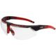 UVEX Avatar Safety Eyewear, Red Frame, Clear Hydroshield Anti-fog Lens S3851